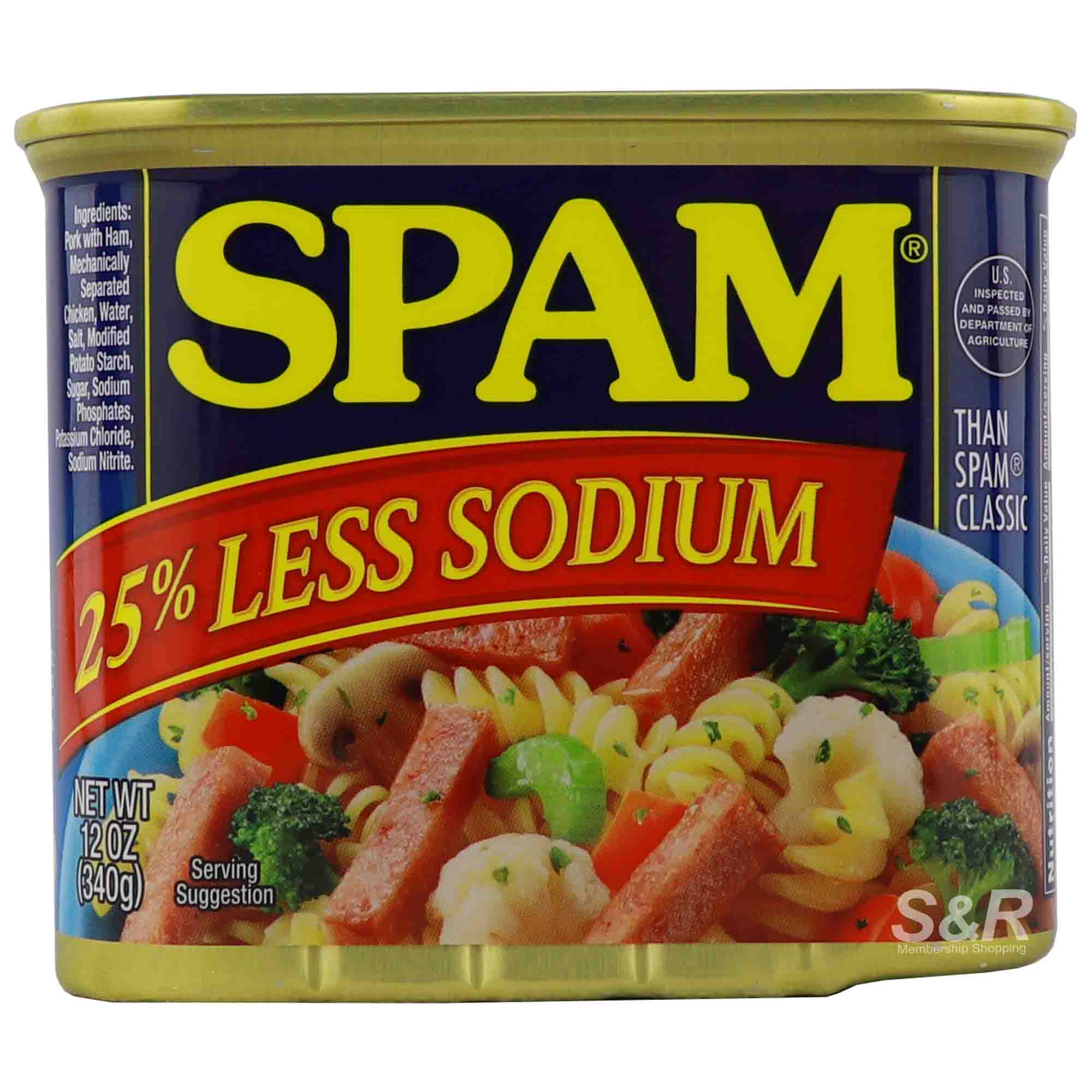Spam Luncheon Meat 25% Less Sodium 340g